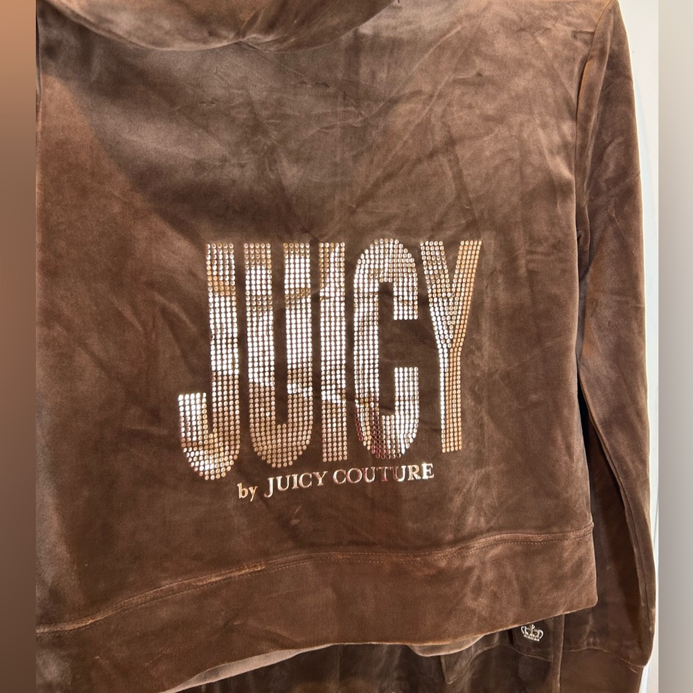 Juicy Couture Chocolate Brown Velour Set